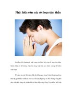 Tài liệu Phát hiện sớm các rối loạn tâm thần pptx