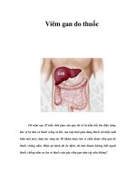 Tài liệu Viêm gan do thuốc pptx