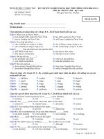 Tài liệu BỘ GIÁO DỤC VÀ ĐÀO TẠO KỲ THI TỐT NGHIỆP TRUNG HỌC PHỔ THÔNG NĂM 2008 LẦN 2 Mã đề thi 136 pdf