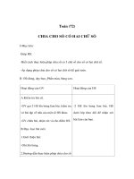 Tài liệu Toán (72) - CHIA CHO SỐ CÓ HAI CHỮ SỐ ppt