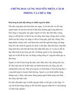 Tài liệu CHỨNG ĐAU LƯNG NGUYÊN NHÂN, CÁCH PHÒNG VÀ CHỮA TRỊ pptx