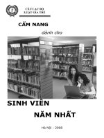 Tài liệu CẨM NANG DÀNH CHO SINH VIÊN NĂM NHẤT ĐẠI HỌC LUẬT pptx