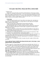 Tài liệu VINADO TRƯỜNG PHÁI DƯỠNG SINH MỚI ppt