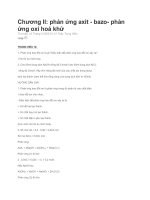 Tài liệu Phản ứng axit - bazo- phản ứng oxi hoá khử ppt