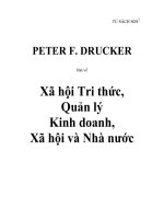 Tài liệu Xã hội Tri thức, Quản lý Kinh doanh, Xã hội và Nhà nước doc