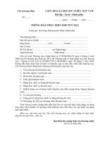 Tài liệu BM.CT.04 - Thông báo thực hiện khuyến mại ppt