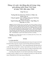 Đảng với cuộc vận động phụ nữ trong vùng giải phóng miền nam việt nam từ năm 1961 đến năm 1968 