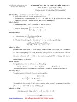 Tài liệu Thi thử ĐH môn Toán đợt 1_THPT Trung Giã HN [2009-2010] pptx