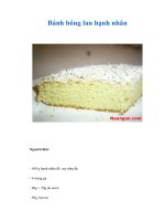 Tài liệu Bánh bông lan hạnh nhân pptx