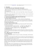 Chuyên đề 1 hóa vô cơ 