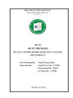 ĐỒ ÁN QUẢN TRỊ MẠNG : TÌM HIỂU HỆ ĐIỀU HÀNH LINUX VÀ CÀI ĐẶT MỘT SỐ DỊCH VỤ