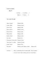 Tài liệu Tiếng Anh lớp 1, 2 - Lesson seventeen (Bài 17) Are these ... ...? - Are those ... ...? ppt