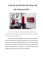 Tài liệu Làm thế nào để kiếm tiền bằng cách nấu nướng tại nhà? ppt