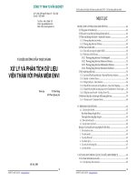 Tài liệu Xử lý và phân tích ảnh viễn thám với ENVI - tài liệu hướng dẫn thực hành phần III doc