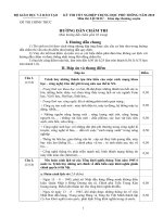 Tài liệu Đáp án chính thức kỳ thi tốt nghiệp THPT 2010 môn Sử - Giáo dục thường xuyên docx