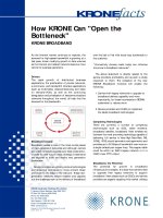 Tài liệu KRONE - Guide - How Krone resolve the Bottleneck problem doc