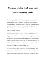 Tài liệu Ứng dụng hệ số tài chính trong phân tích đầu tư chứng khoán ppt