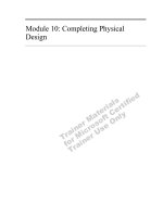 Tài liệu Module 10: Completing Physical Design ppt
