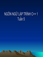 Tài liệu NGÔN NGỮ LẬP TRÌNH C++ 1 pptx