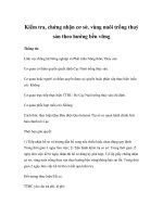 Tài liệu Kiếm tra, chứng nhận cơ sở, vùng nuôi trồng thuỷ sản theo hướng bền vững doc