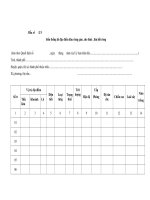 Tài liệu Mẫu biểu thống kê đặc điểm khu rừng giao, cho thuê , thu hồi rừng pptx