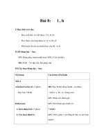 Tài liệu Tiếng việt lớp 1 - Bài 8: l, h, lê, hè doc