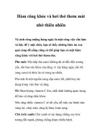 Tài liệu Hàm răng khỏe và hơi thở thơm mát nhờ thiên nhiên doc