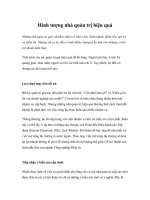 Tài liệu Hình tượng nhà quản trị hiệu quả pdf