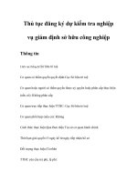 Tài liệu Thủ tục đăng ký dự kiểm tra nghiệp vụ giám định sở hữu công nghiệp doc