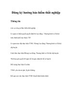 Tài liệu Đăng ký hưởng bảo hiểm thất nghiệp pptx