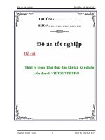 Tài liệu Đồ án tốt nghiệp:Thiết bị trong khai thác dầu khí tại Xí nghiệp Liên doanh VIETSOVPETRO docx