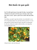Tài liệu Bài thuốc từ quả quất docx