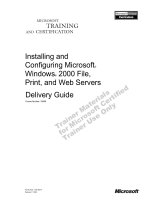 Tài liệu Installing and Configuring Microsoft® Windows® 2000 File, Print, and Web Servers doc