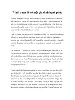 Tài liệu 7 thói quen để có một gia đình hạnh phúc ppt