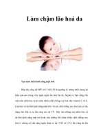 Tài liệu Làm chậm lão hoá da docx