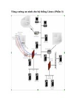 Tài liệu Tăng cường an ninh cho hệ thống Linux (Phần 1) .By ThanhNL Linux đã tạo ra một sự ppt