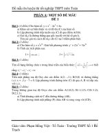 Tài liệu 10 để mẫu ôn thi tốt nghiệp 2010 doc