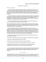 Tài liệu Analysis of Argument pptx