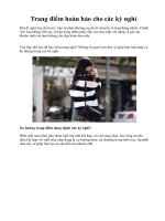 Tài liệu Trang điểm hoàn hảo cho các kỳ nghỉ pdf