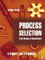 Tài liệu Process Selection From Design to Manufacture P1 ppt
