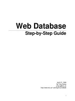 Tài liệu Web Database_ Step-by-Step Guide doc