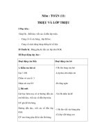 Tài liệu Tóan - TRIỆU VÀ LỚP TRIỆU ppt