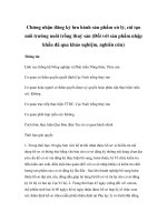 Tài liệu Chứng nhận đăng ký lưu hành sản phẩm xử lý, cải tạo môi trường nuôi trồng thuỷ sản (Đối với sản phẩm nhập khẩu đã qua khảo nghiệm, nghiên cứu) ppt