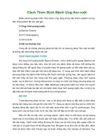 Tài liệu Cách Thức Định Bệnh Ung thư ruột doc