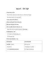 Tài liệu Tiếng việt lớp 1 - Bài 67: ÔN TậP pptx