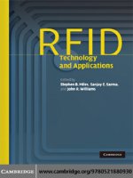 Tài liệu RFID technology and Applications docx