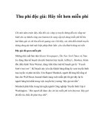 Tài liệu Thu phí độc giả: Hãy tốt hơn miễn phí pdf