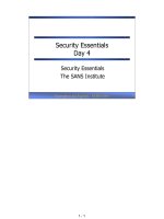 Tài liệu Security Essentials Day 4 docx