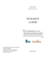 Tài liệu Tinh Hoa Quản Trị Của Drucker docx