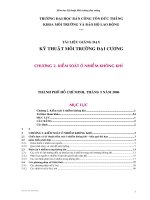 Tài liệu Tài liệu giảng dạy: Kỹ thuật môi trường đại cương (Chương 2) doc